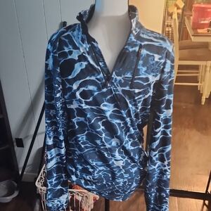 Ocean Blue Men's Quarter-Zip Sweatshirt